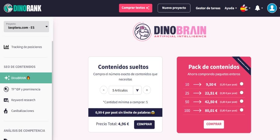 CONTENIDOS SUELTOS DE INTELIGENCIA ARTIFICIAL, COMPRAR CONTENIDOS DE IA SEO